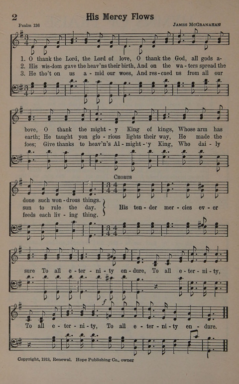 Hymns of Praise Numbers One and Two Combined: for the church and Sunday school page 2