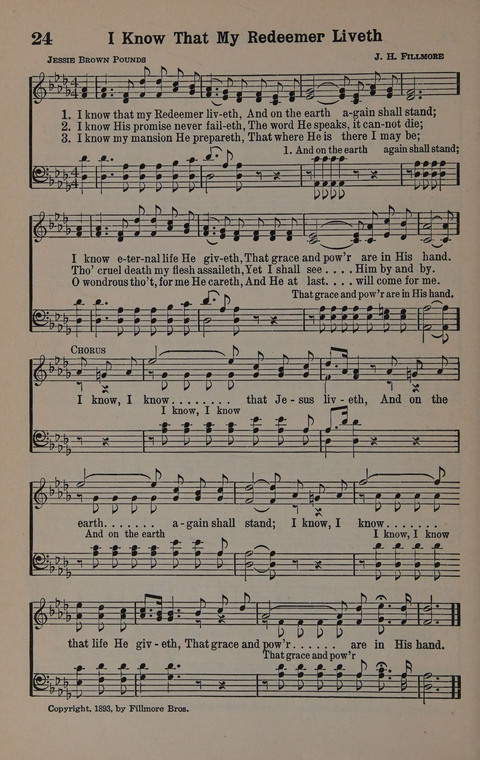 Hymns of Praise Numbers One and Two Combined: for the church and Sunday school page 24