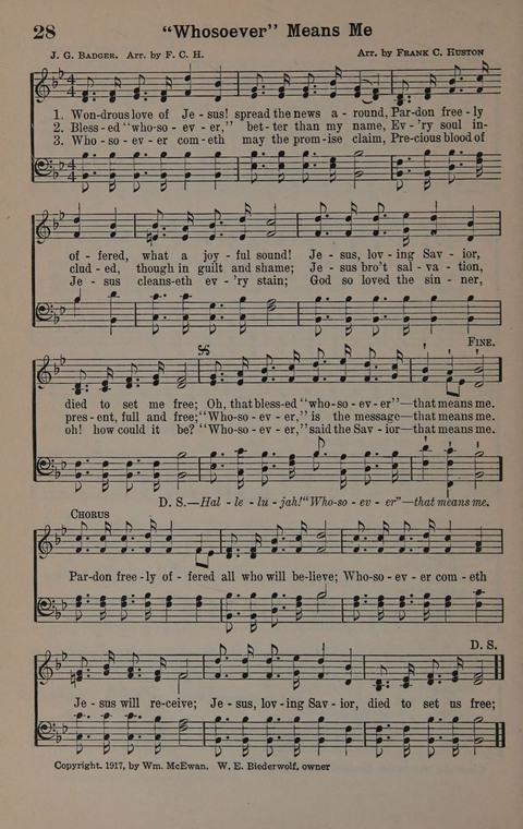 Hymns of Praise Numbers One and Two Combined: for the church and Sunday school page 28