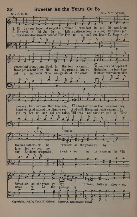 Hymns of Praise Numbers One and Two Combined: for the church and Sunday school page 32