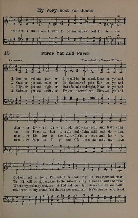 Hymns of Praise Numbers One and Two Combined: for the church and Sunday school page 45