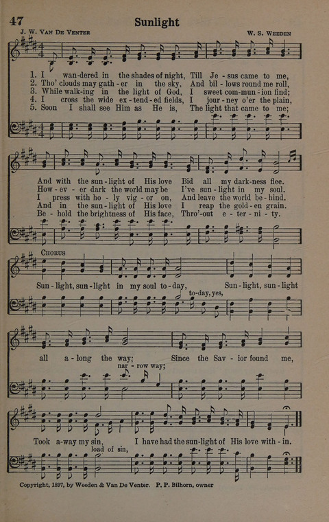 Hymns of Praise Numbers One and Two Combined: for the church and Sunday school page 47