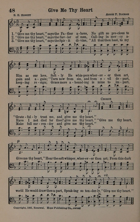 Hymns of Praise Numbers One and Two Combined: for the church and Sunday school page 48