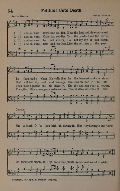 Hymns of Praise Numbers One and Two Combined: for the church and Sunday school page 54