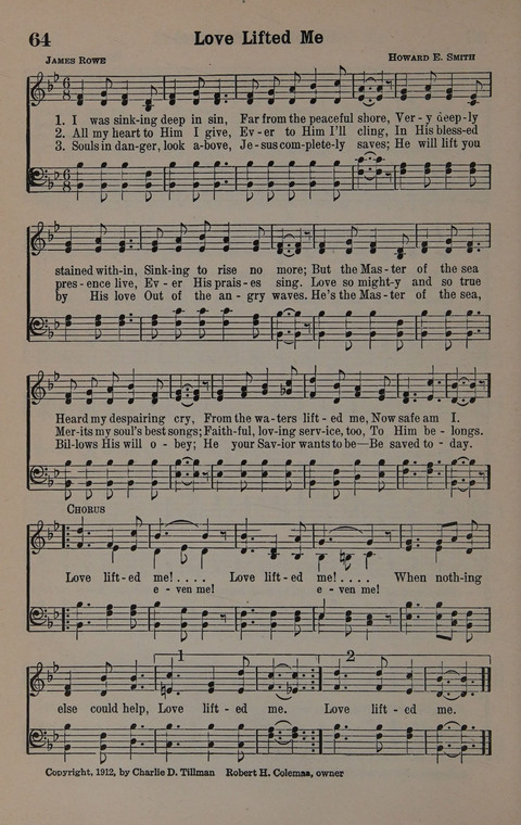 Hymns of Praise Numbers One and Two Combined: for the church and Sunday school page 64