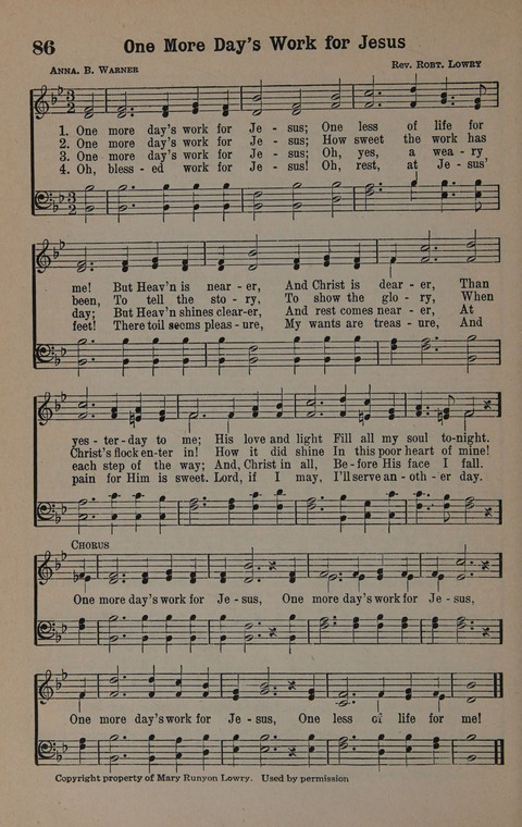 Hymns of Praise Numbers One and Two Combined: for the church and Sunday school page 86