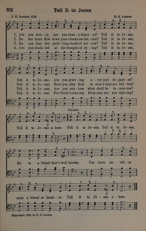 Hymns of Praise Numbers One and Two Combined: for the church and Sunday school page 93