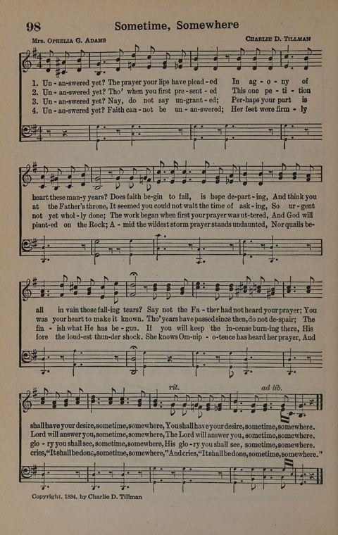 Hymns of Praise Numbers One and Two Combined: for the church and Sunday school page 98