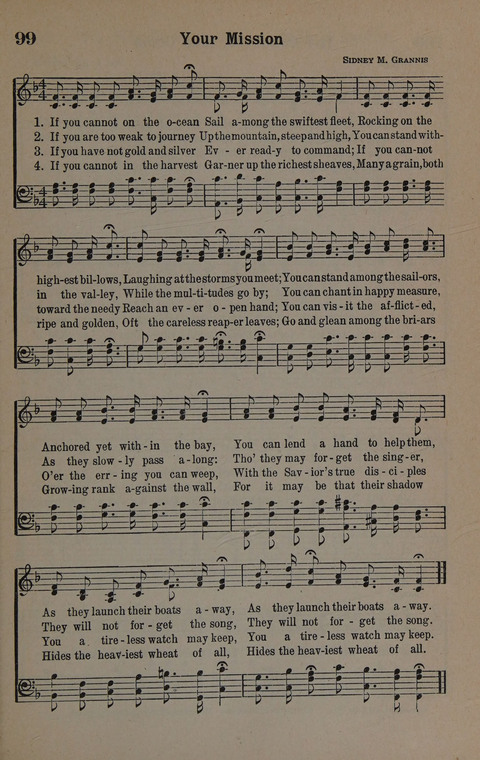 Hymns of Praise Numbers One and Two Combined: for the church and Sunday school page 99