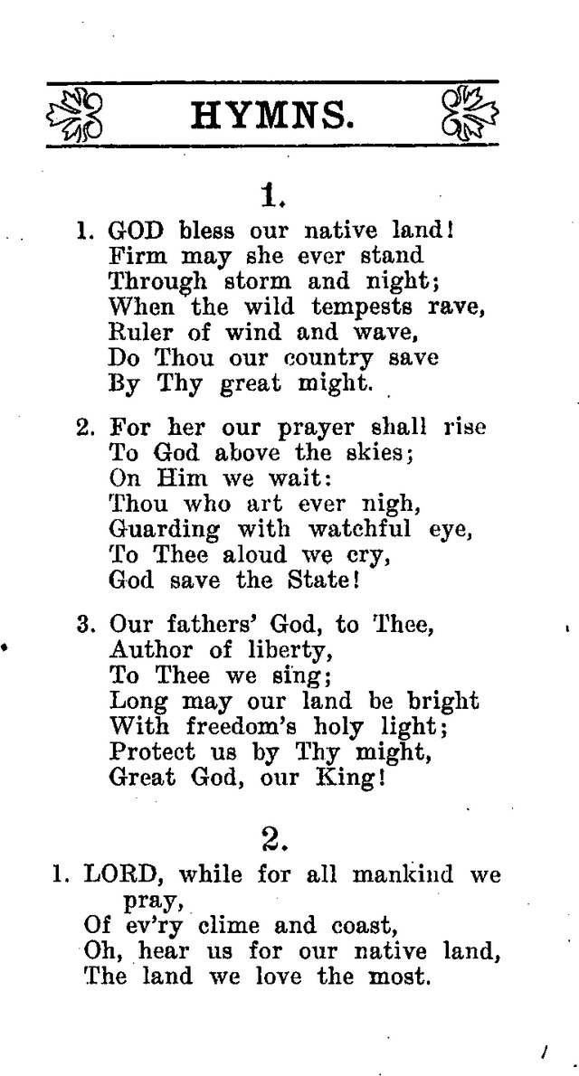 Hymnal and Prayer Book: compiled by the Lutheran Church Board for Army and  Navy of the Ev. Lutheran Synod of Missouri, Ohio, and other states, and of the joint Ev. Lutheran Synod of...(3rd. ed.) page 1