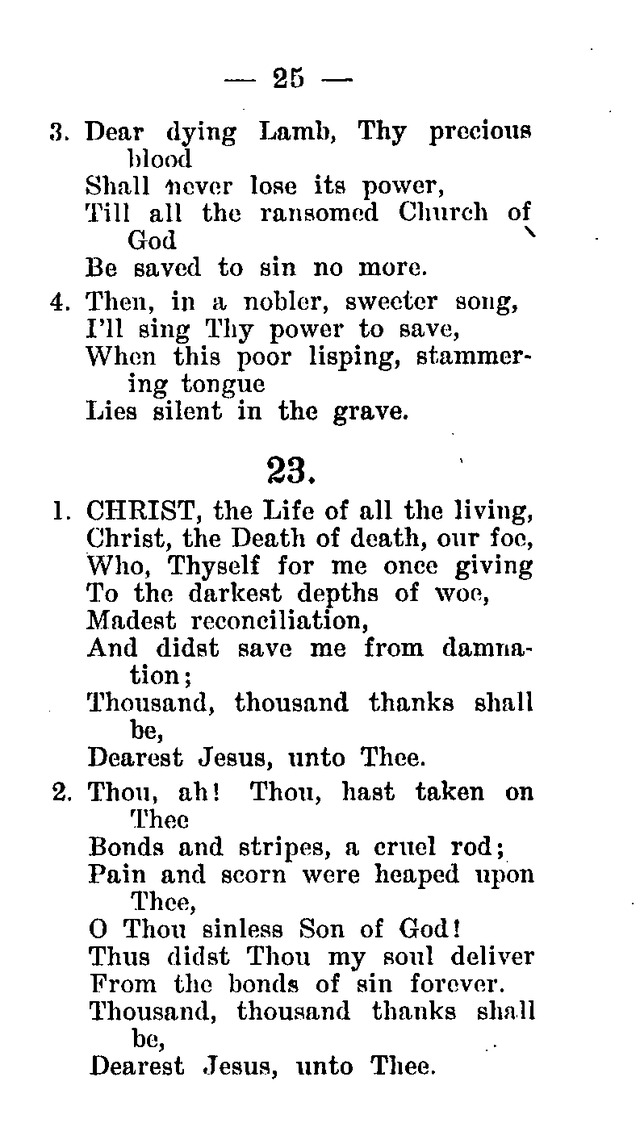 Hymnal and Prayer Book: compiled by the Lutheran Church Board for Army and  Navy of the Ev. Lutheran Synod of Missouri, Ohio, and other states, and of the joint Ev. Lutheran Synod of...(3rd. ed.) page 19