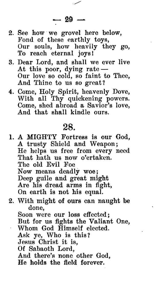 Hymnal and Prayer Book: compiled by the Lutheran Church Board for Army and  Navy of the Ev. Lutheran Synod of Missouri, Ohio, and other states, and of the joint Ev. Lutheran Synod of...(3rd. ed.) page 23