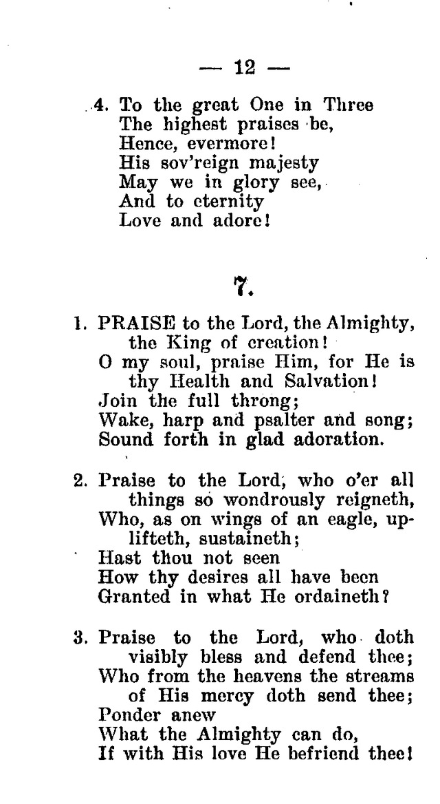 Hymnal and Prayer Book: compiled by the Lutheran Church Board for Army and  Navy of the Ev. Lutheran Synod of Missouri, Ohio, and other states, and of the joint Ev. Lutheran Synod of...(3rd. ed.) page 6