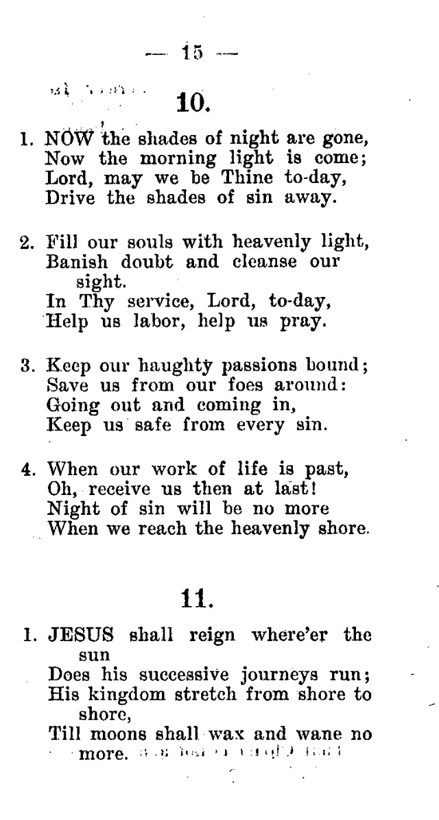 Hymnal and Prayer Book: compiled by the Lutheran Church Board for Army and  Navy of the Ev. Lutheran Synod of Missouri, Ohio, and other states, and of the joint Ev. Lutheran Synod of...(3rd. ed.) page 9