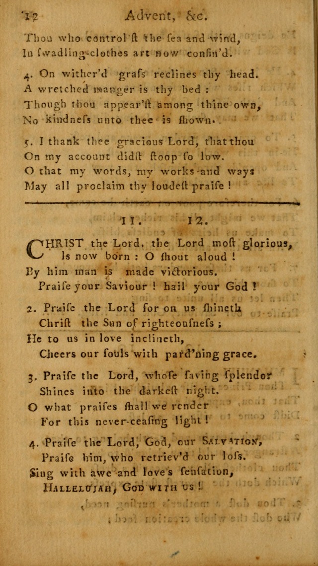 A Hymn and Prayer-Book: for the use of such Lutheran churches as Use the English language page 12