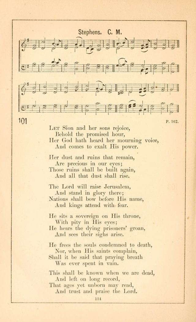 Hymnal of the Presbyterian Church page 112