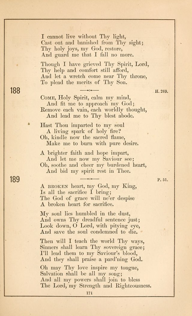 Hymnal of the Presbyterian Church page 169
