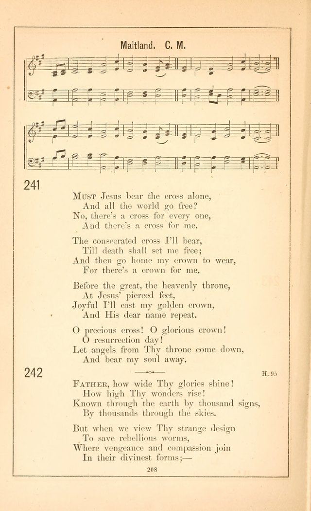 Hymnal of the Presbyterian Church page 206