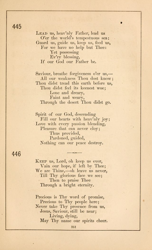 Hymnal of the Presbyterian Church page 349
