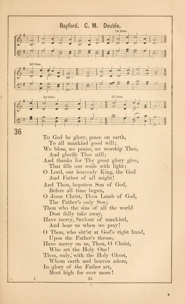 Hymnal of the Presbyterian Church page 71