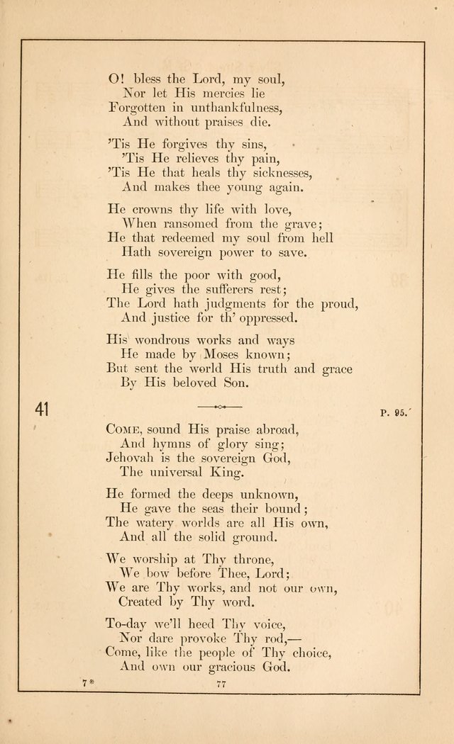 Hymnal of the Presbyterian Church page 75