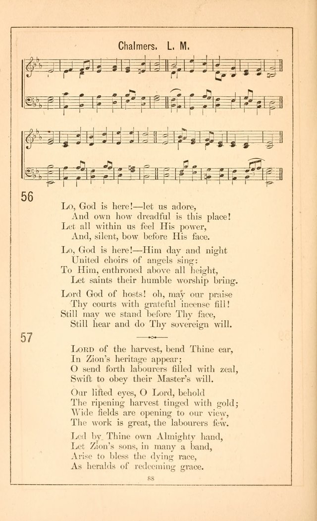 Hymnal of the Presbyterian Church page 86