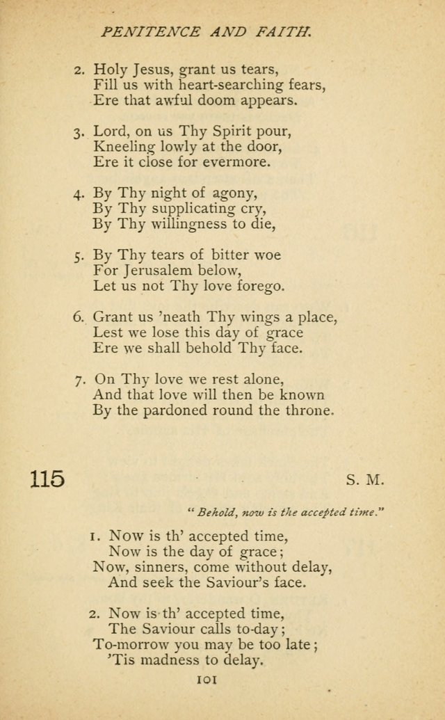 Hymnal of the Presbyterian Church in Canada page 101