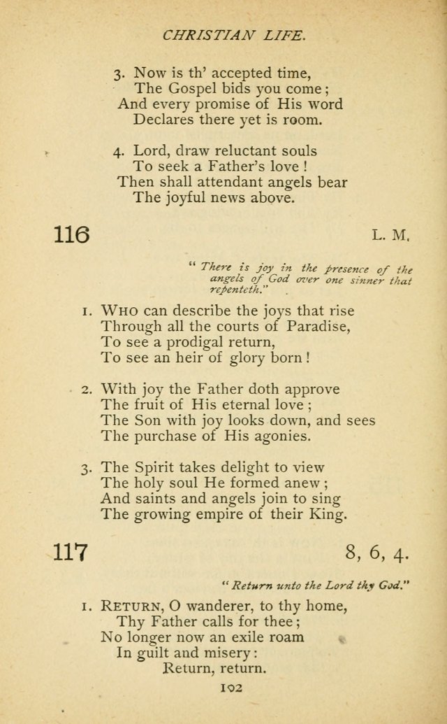Hymnal of the Presbyterian Church in Canada page 102