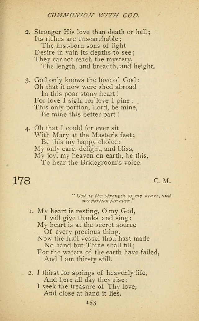 Hymnal of the Presbyterian Church in Canada page 153