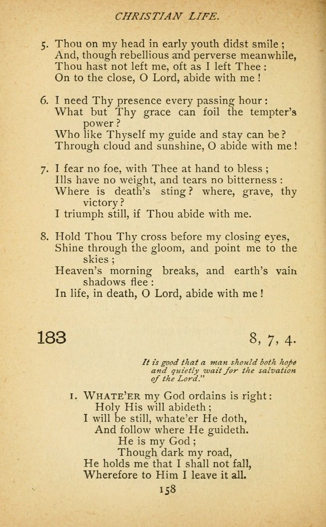 Hymnal of the Presbyterian Church in Canada page 158