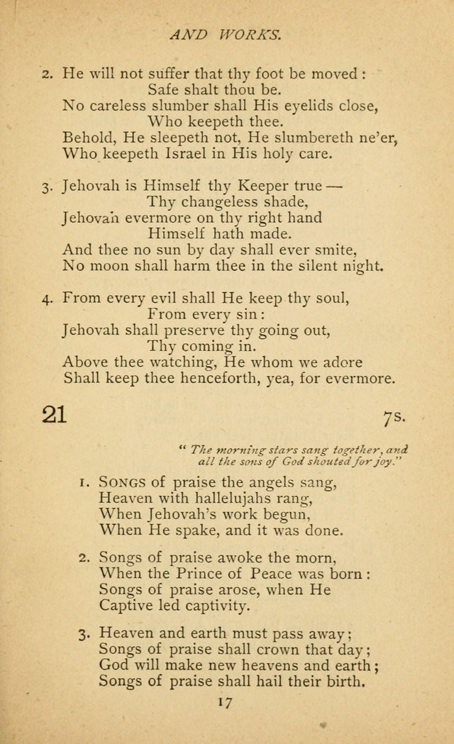 Hymnal of the Presbyterian Church in Canada page 17