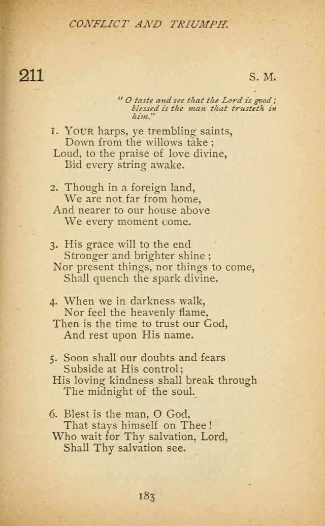 Hymnal of the Presbyterian Church in Canada page 183