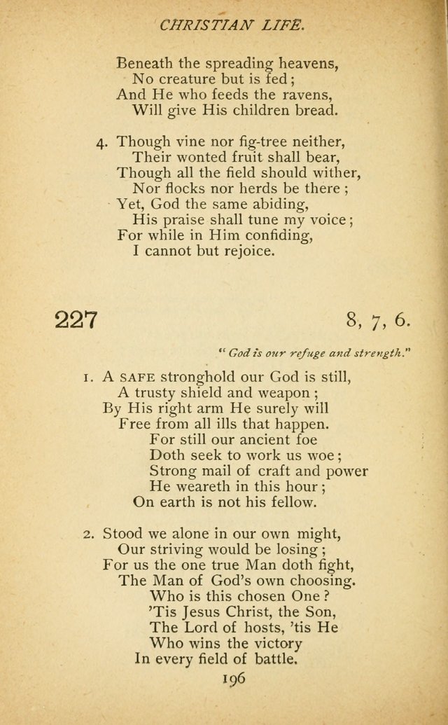 Hymnal of the Presbyterian Church in Canada page 196