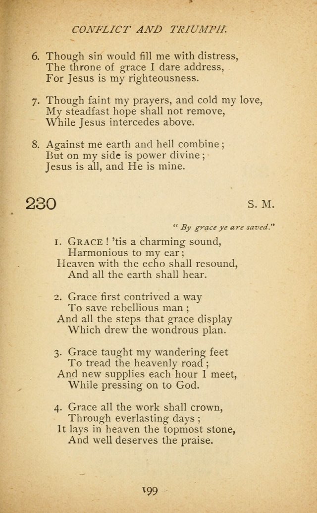 Hymnal of the Presbyterian Church in Canada page 199