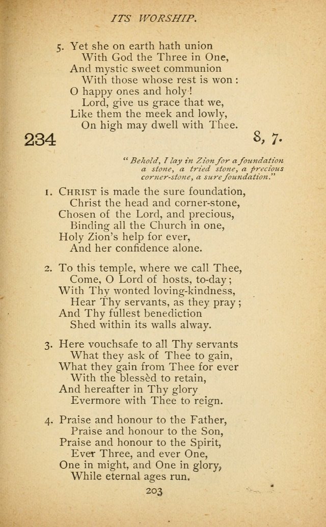 Hymnal of the Presbyterian Church in Canada page 203