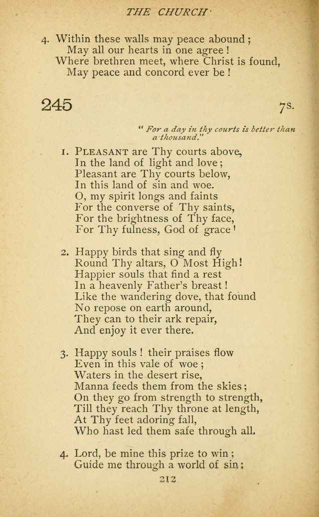 Hymnal of the Presbyterian Church in Canada page 212