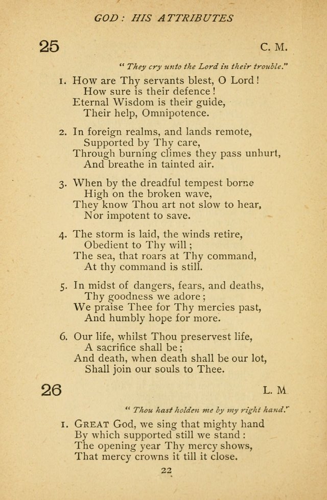 Hymnal of the Presbyterian Church in Canada page 22