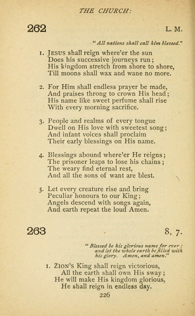Hymnal of the Presbyterian Church in Canada page 226