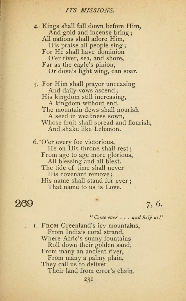 Hymnal of the Presbyterian Church in Canada page 231