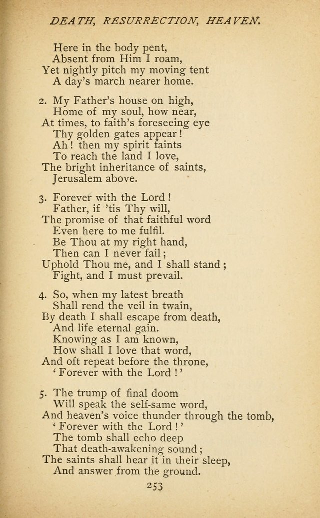 Hymnal of the Presbyterian Church in Canada page 253
