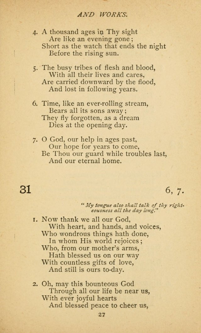 Hymnal of the Presbyterian Church in Canada page 27