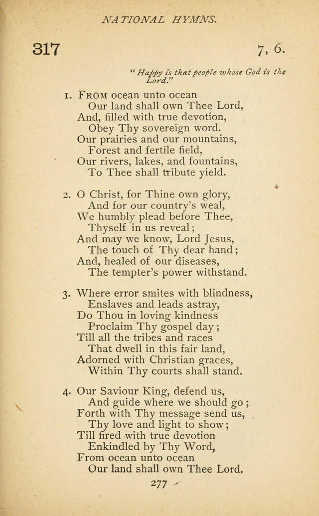 Hymnal of the Presbyterian Church in Canada page 277