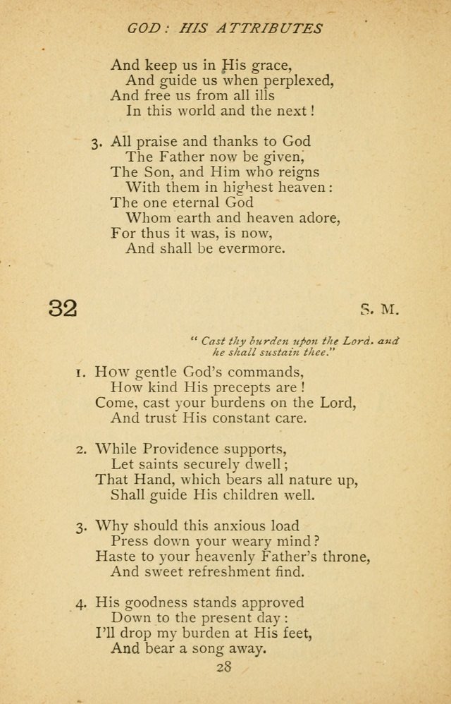 Hymnal of the Presbyterian Church in Canada page 28