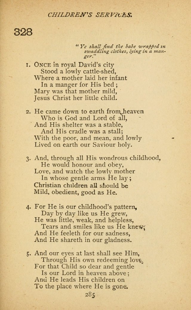 Hymnal of the Presbyterian Church in Canada page 285