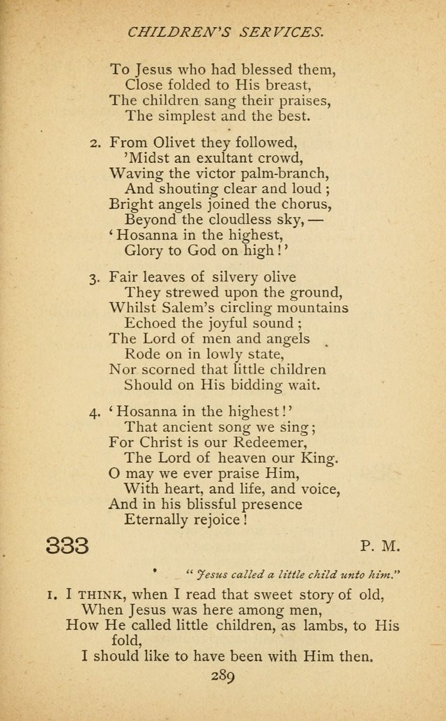 Hymnal of the Presbyterian Church in Canada page 289