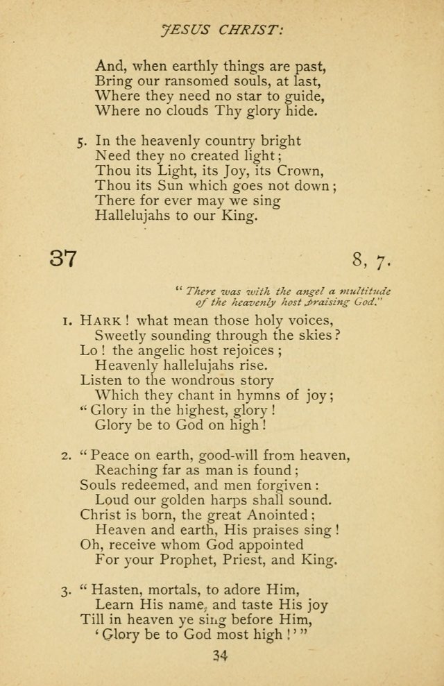 Hymnal of the Presbyterian Church in Canada page 34