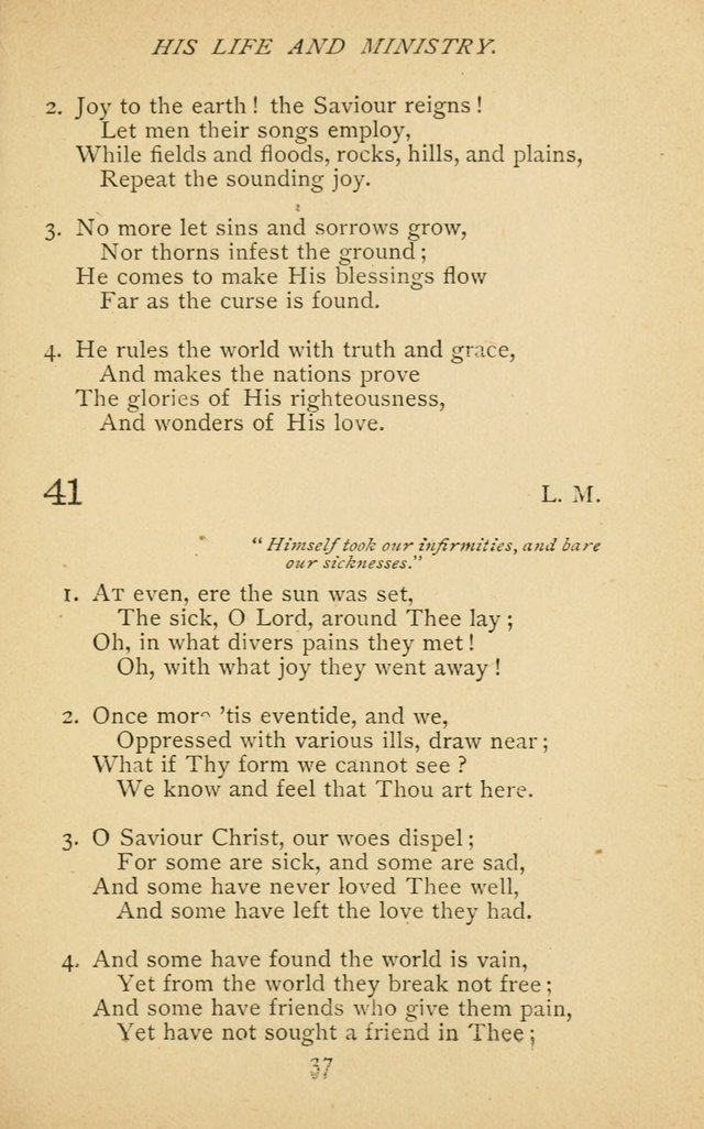 Hymnal of the Presbyterian Church in Canada page 37