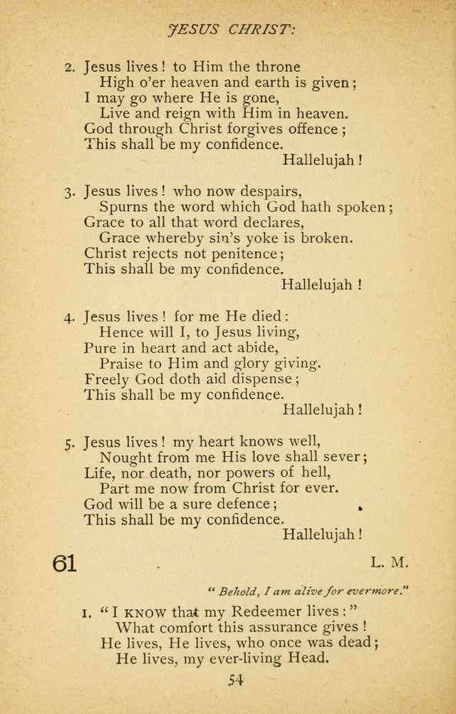 Hymnal of the Presbyterian Church in Canada page 54