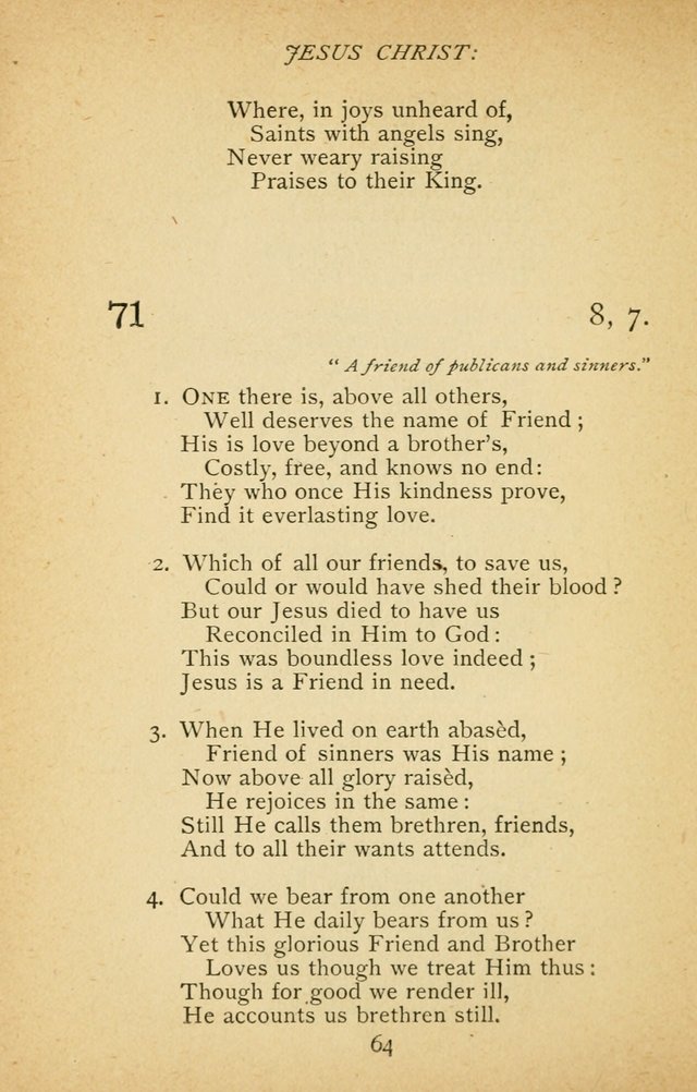 Hymnal of the Presbyterian Church in Canada page 64