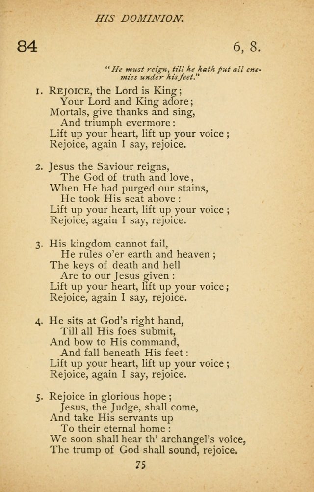 Hymnal of the Presbyterian Church in Canada page 75